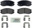 【中古】【輸入品・未使用】Bosch BE1104H Blue Disc Brake Pad Set with Hardware