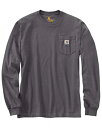 【中古】【輸入品・未使用】Carhartt (カーハート) メンズ ワークウェア ジャージ ポケット付き 長袖シャツ K126 (レギュラーサイズ ビッグ/トー...