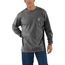 【中古】【輸入品・未使用】Carhartt (カーハート) メンズ ワークウェア ジャージ ポケット付き 長袖シャツ K126 (レギュラーサイズ ビッグ/トー...