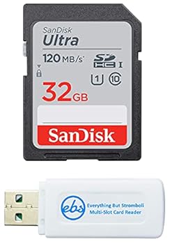 【中古】【輸入品・未使用】SanDisk 32GB SDHC SD Ultra Memory Card Works with Nikon D3500, D7500, D5600, D5200 Digital Camera Class 10 (SDSDUNR-032G-GN6IN) Bundle