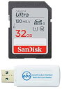 【中古】【輸入品・未使用】SanDisk 32GB SDHC SD Ultra Memory Card Class 10 Works with Sony Cyber-Shot DSC-W800, W830, W810 Digital Camera (SDSDUNR-032G-GN6IN) Bun