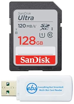 【中古】【輸入品・未使用】SanDisk 128GB SDXC SD Ultra Memory Card Class 10 Works with Sony Cyber-Shot DSC-H300, HX400 V, HX80 Digital Camera (SDSDUNR-128G-GN6IN)