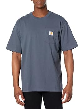 【中古】【輸入品・未使用】Carhartt メンズ K87 ワークウェア ポケット付き半袖Tシャツ レギュラーおよびビッグ&トールサイズ US サイズ: 4X-Large Tall カラー: ブルー