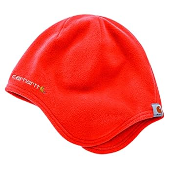 【中古】【輸入品・未使用】Carhartt Men's Fleece Insulated Earflap Hat, Brite Orange, OFA