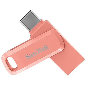 【中古】【輸入品・未使用】SanDisk 256GB Ultra Dual Drive Go USB Type-C Flash Drive, Peach - SDDDC3-256G-G46PC