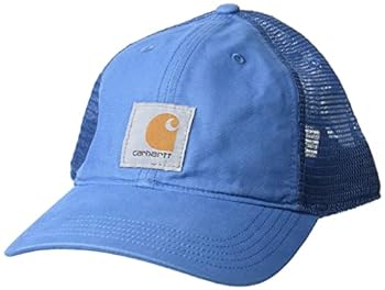 【中古】【輸入品・未使用】Carhartt メンズ キャンバスメッシュバックキャップ, ブルーラグーン, One ..