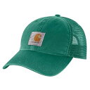 【中古】【輸入品・未使用】Carhartt メンズ キャンバス メッシュバック キャップ, カドミウムグリーン(Cadmium Green), One Size