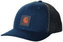 【中古】【輸入品・未使用】Carhartt メンズ Rugged Flex ツイル メッシュバック ロゴ パッチキャップ, ブルー(Night Blue), One Size(4)
