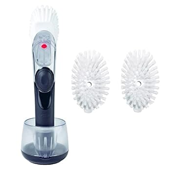 【中古】【輸入品・未使用】OXO グッドグリップ ディッシュブラシ ストレージセット 2パック ディッシュブラシリフィル付き