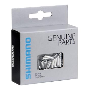 【中古】【輸入品・未使用】Shimano Derailleur Cable End Cap X100 (Silver, 1.2-mm) by Shimano