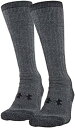 yÁzyAiEgpzUnder Armour Adult Hitch Coldgear Boot Socks, 2-Pairs , Pitch Gray/Black , Large