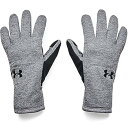 【中古】【輸入品・未使用】Under Armour Men's Storm Fleece Gloves , Pitch Gray (012)/Black , S...