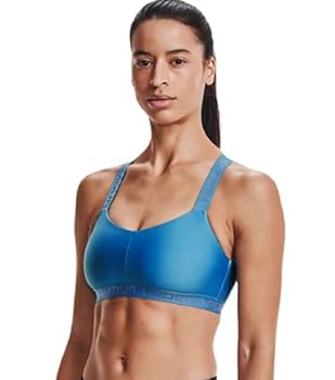 yÁzyAiEgpzUnder Armour Women's Wordmark Strappy Sportlette (Water/Hushed Blue - 464, Small, s)