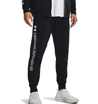 【中古】【輸入品・未使用】[アンダーアーマー] トレーニングフリース UAライバルフリース グラフィック ジョガーパンツ メンズ Black / / White XXL