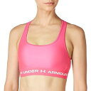【中古】【輸入品・未使用】Under Armour Cross-Back Mid Bra Electro Pink/Electro Pink/White XS ...