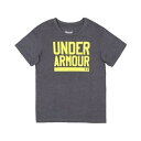 【中古】【輸入品・未使用】Under Armour ボーイズ プレスクールUAブランドTシャツ 4 カーボンヘザー