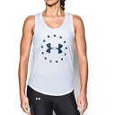 【中古】【輸入品・未使用】Under Armour レディース フリーダムロゴ タンクトップ L ホワイト
