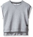 【中古】【輸入品・未使用】ガールズUA Favorite Fleeceクルーネックトップ S グレー