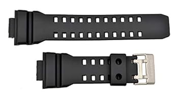 【中古】【輸入品・未使用】Casio Watch Band GD-350 Black Resin Strap for G-shock Vibrator Watch.