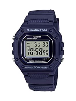 【中古】【輸入品・未使用】Casio Men's W218H-2A Blue Digital Watch