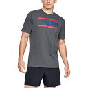 【中古】【輸入品・未使用】Under Armour Freedom Usa T-shirt, Pitch Gray (012)/Royal, Small
