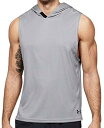 【中古】【輸入品・未使用】Under Armour Men's HeatGear Velocity Loose Fit Sleeveless Hoodie Shirt (Grey, Large)(4)