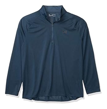 【中古】【輸入品・未使用】Under Armour メンズ Tech 1/2 ジップ長袖Tシャツ、メカニックブルー(467)/ブラック、S