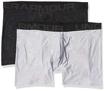 【中古】【輸入品・未使用】Under Armour メンズ Tech 6インチ ノベルティ ボクサーパンツ 2パック モ..