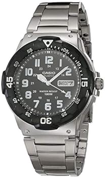 楽天スカイマーケットプラス【中古】【輸入品・未使用】Casio Men's Diver Style Quartz Watch with Stainless Steel Strap, Silver, 23.8 （Model: MRW-200HD-1BVCF）