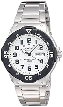 【中古】【輸入品・未使用】Casio Men's Diver Style Quartz Watch with Stainless Steel Strap, Silver, 23.8 (Model: MRW-200HD-7BVCF)