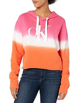 【中古】【輸入品・未使用】Calvin Klein Women's Dip Dye Logo Hoodie Sweatshirt, Berry Sorbet Combo, Large 【中古】【輸入品・未使用】Calvin Klein Women's Dip Dye Logo Hoodie Sweatshirt, Berry Sorbet Combo, Large