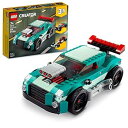 LEGO Creator 3in1 ストリートレーサー 31127 ビルディングキット マッスルカー、ホットロッドカー玩具、レースカーが特徴; 7歳以上の子供向けカ