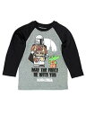 【中古】【輸入品・未使用】LEGO Star Wars The Mandalorian Boys Long Sleeve T-Shirt Tee (4, Gray)