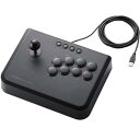 【中古】【良い】ELECOM PS3 USBアーケードスティック 10ボタン 連射機能搭載 ブラック JC-GMAS01BK