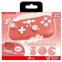 【中古】【良い】アンサー Switch/Switch Lite用ワイヤレスコントローラ Jr. ピンク 【Nintendo Switch 動作確認済み】手の小さい方に最適 無線 TURBO連射/連射ホ