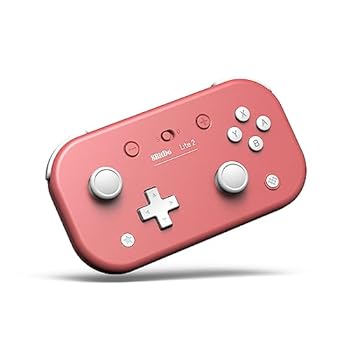 【中古】【良い】8BitDo Lite 2 Switch、Switch Lite、Android、Raspberry Pi（ピンク）用のBluetoothゲームパッド