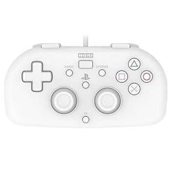 【中古】【良い】【SONYライセンス商品】ワイヤードコントローラーライト for PS4 ホワイト【PS4対応】