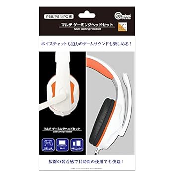 【中古】【良い】(PS5/PS4/PC用) マルチ ゲーミングヘッドセット (ホワイト×オレンジ) - PS5 PS4 PC 【中古】【良い】(PS5/PS4/PC用) マルチ ゲーミングヘッドセット (ホワイト×オレンジ) - PS5 PS4 PC