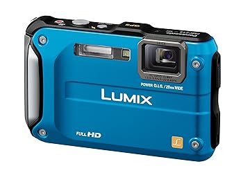 【中古】【良い】パナソニック デジタルカメラ LUMIX FT3 スプラッシュブルー DMC-FT3-A