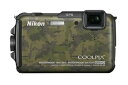 【中古】【良い】Nikon デジタルカメラ COOLPIX AW110 防水18m 耐衝撃2m ディープカムフラージュ AW110DGR