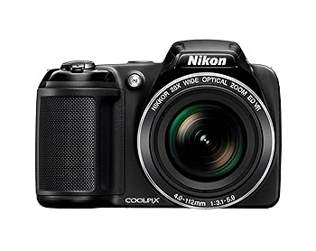 【中古】【良い】ニコン Coolpix L340 20.2 MP デジタルカメラ 28倍光学ズーム 3.0インチ液晶ディスプレイ (ブラック)