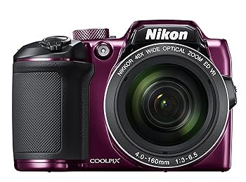 【中古】【良い】Nikon デジタルカメラ COOLPIX B500 光学40倍ズーム 1602万画素 単三電池 プラム B500PU