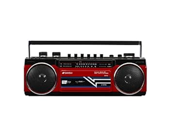【中古】【良い】SANSUI Bluetooth搭載ラジカセ【USB/SDカードMP3再生対応】 SCR-B2【RD】