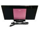 【中古】【良い】Panasonic コンパクトステレオシステム ピンク SC-HC28-P