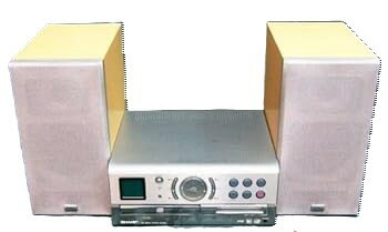 【中古】【良い】SHARP シャープ SD-CX9-S シルバー 1ビットデジタルシステム (1-BIT/CD/MDコンポ)(本体SD-CX9とスピーカーSD-...