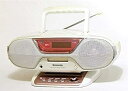 【中古】【良い】Panasonic パナソニック RX-MDX61 RX-MDX61-W ホワイト パーソナルMDシステム (CD/MDデッキ)(ラジカセ形状タイプ)