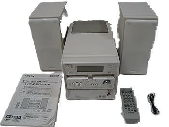 【中古】【良い】Victor ビクター JVC CA-UXW50-W マイクロコンポーネントMDシステム (CD/ダブルMDコンポ)(本体UX-W50とスピーカ...