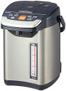 【中古】【良い】タイガー魔法瓶(TIGER) 電気ポット 3L バーミリオン 蒸気レス 節電 VE 保温 とく子さん PIG-S300-K ブラック(2)