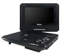 【中古】【良い】山善 キュリオム ポータブルDVDプレーヤー CPRM対応 7インチ(16:9) AC/DC対応 車載用バッグ付き CPD-N72(B)