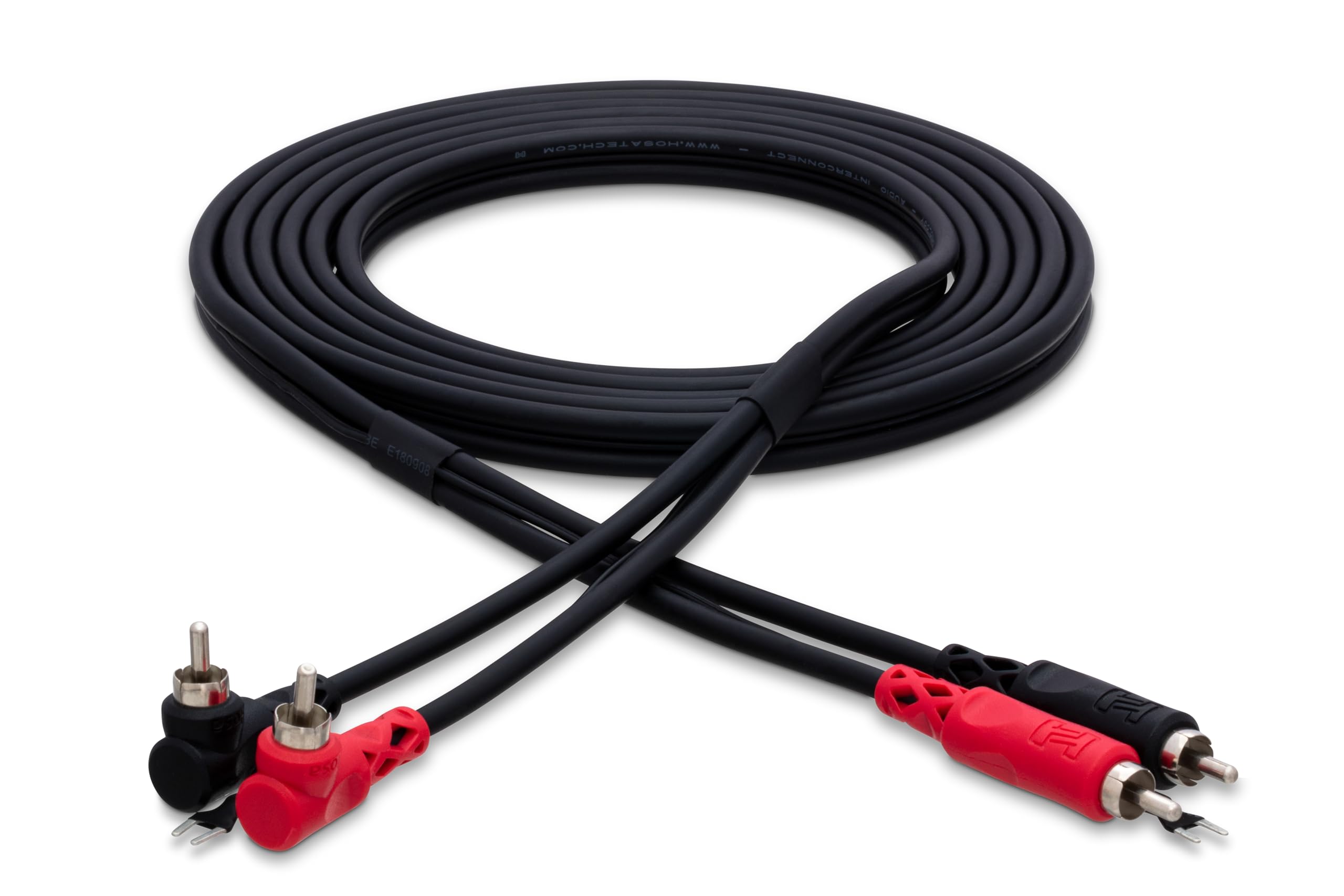 【中古】【非常に良い】Hosa (ホサ) オーディオケーブル アース線付き RCAオスx2-L型RCAオスx2 1m CRA-201DJ(2)